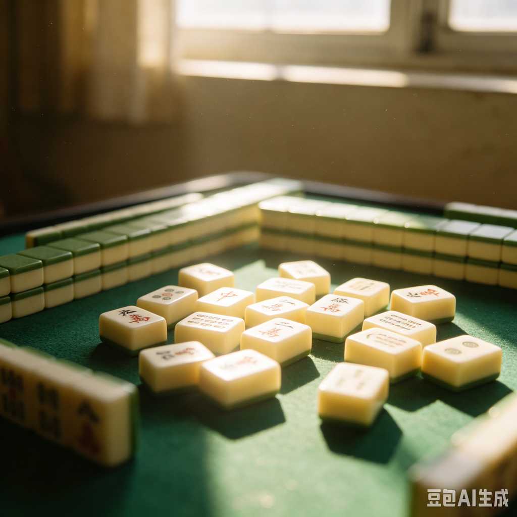 floral design mahjong set